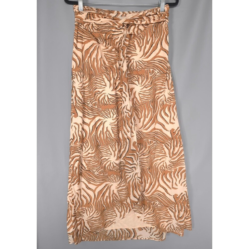 SCOTCH & SODA Womens Maxi Skirt SMALL Tiger Print Wrap Tie SUMMER EDITION 161938